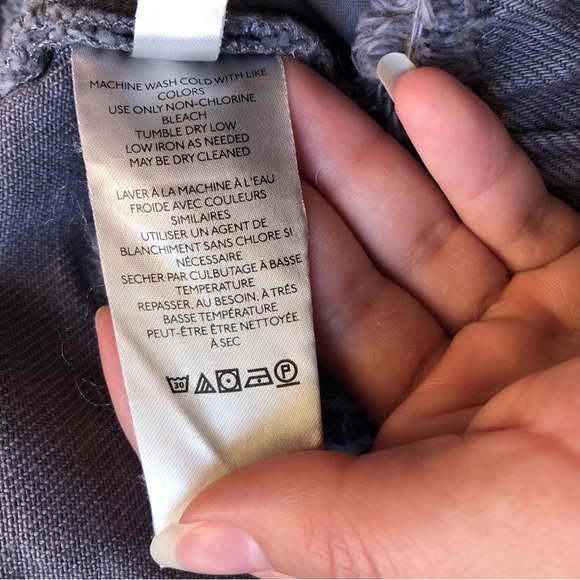 Free people we the free becket slouchy cutoff frayed hem shorts lace up - Picture 7 of 9